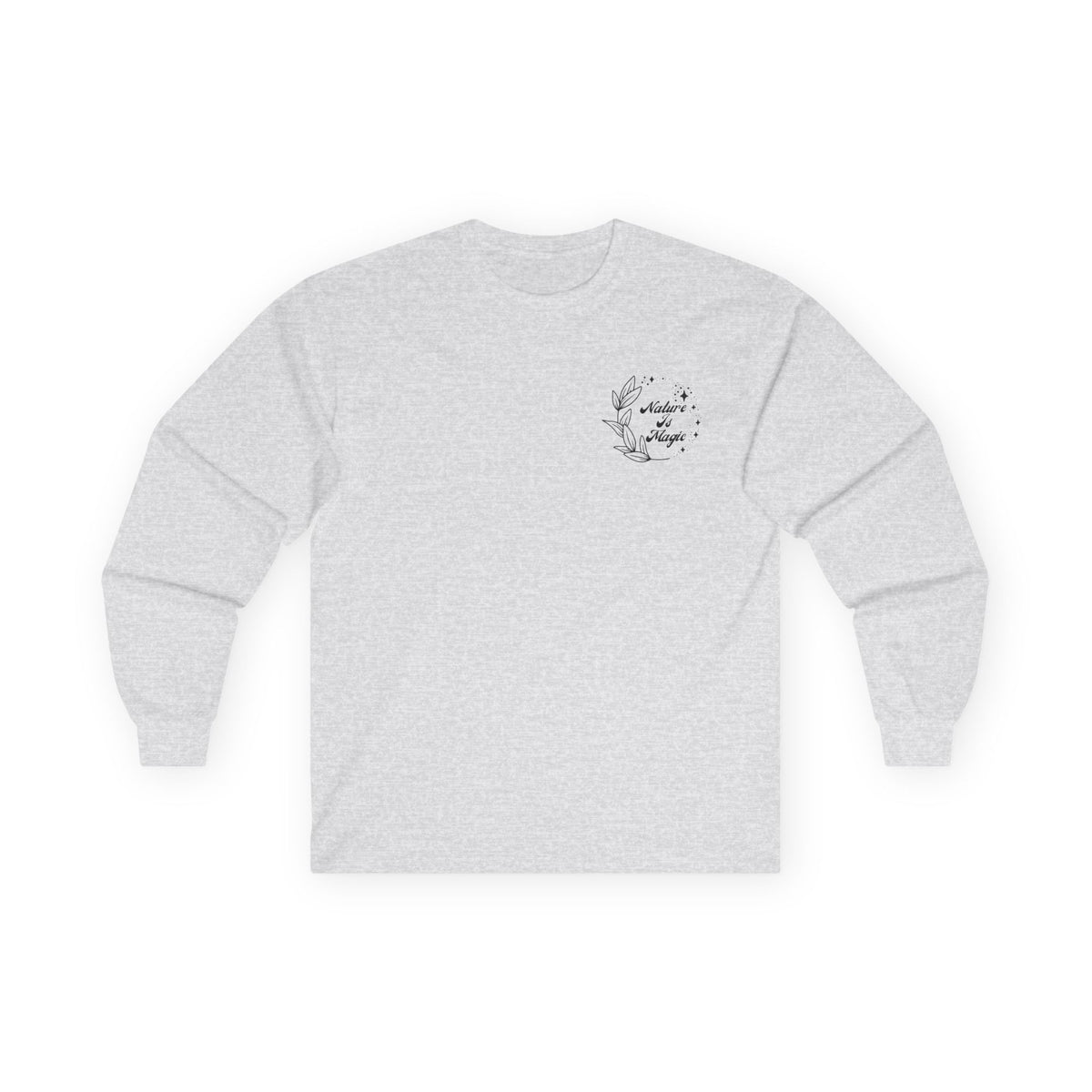 Nature is Magic - Pocket Placement // Unisex Ultra Cotton Long Sleeve Tee - Embrace Nature's Beauty