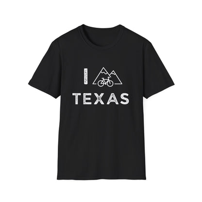 I (Mountain) Bike Texas // Unisex Softstyle T-Shirt