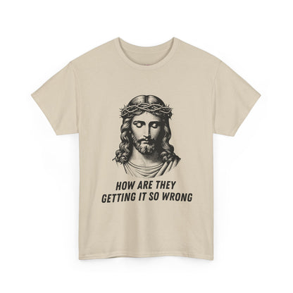 Christ-Inspired Unisex Heavy Cotton Tee - How Are They Getting It So Wrong?