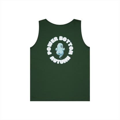 Power Bottom Autumn- Blue Ghost // Playful Tank Top for Unisex