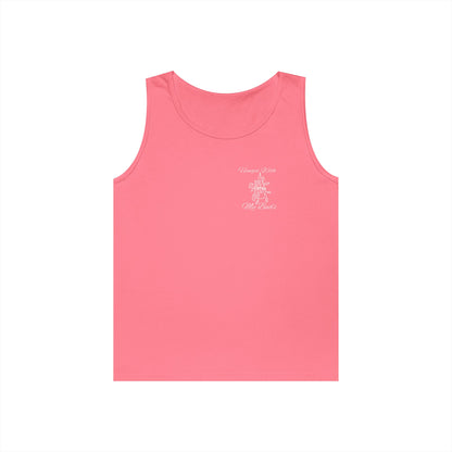 Hangin' With My Buds // Happy Plant Lover Unisex Heavy Cotton Tank Top - Perfect for Gardening Enthusiasts