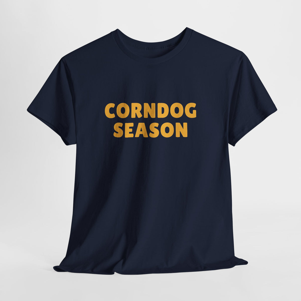 Funny Corndog Season // Unisex Heavy Cotton Tee | Perfect for Food Lovers and Festivals