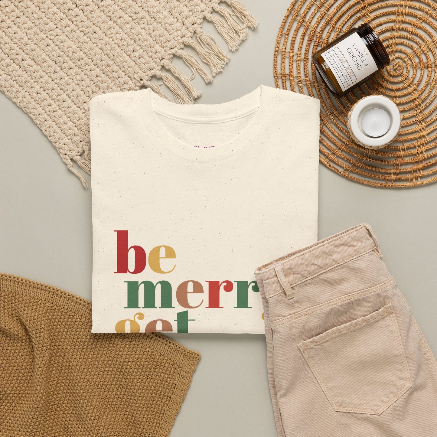 Be Merry Get Drunk Unisex Cotton Tee