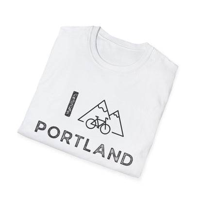 I (Mountain) Bike Portland // Unisex Softstyle T-Shirt