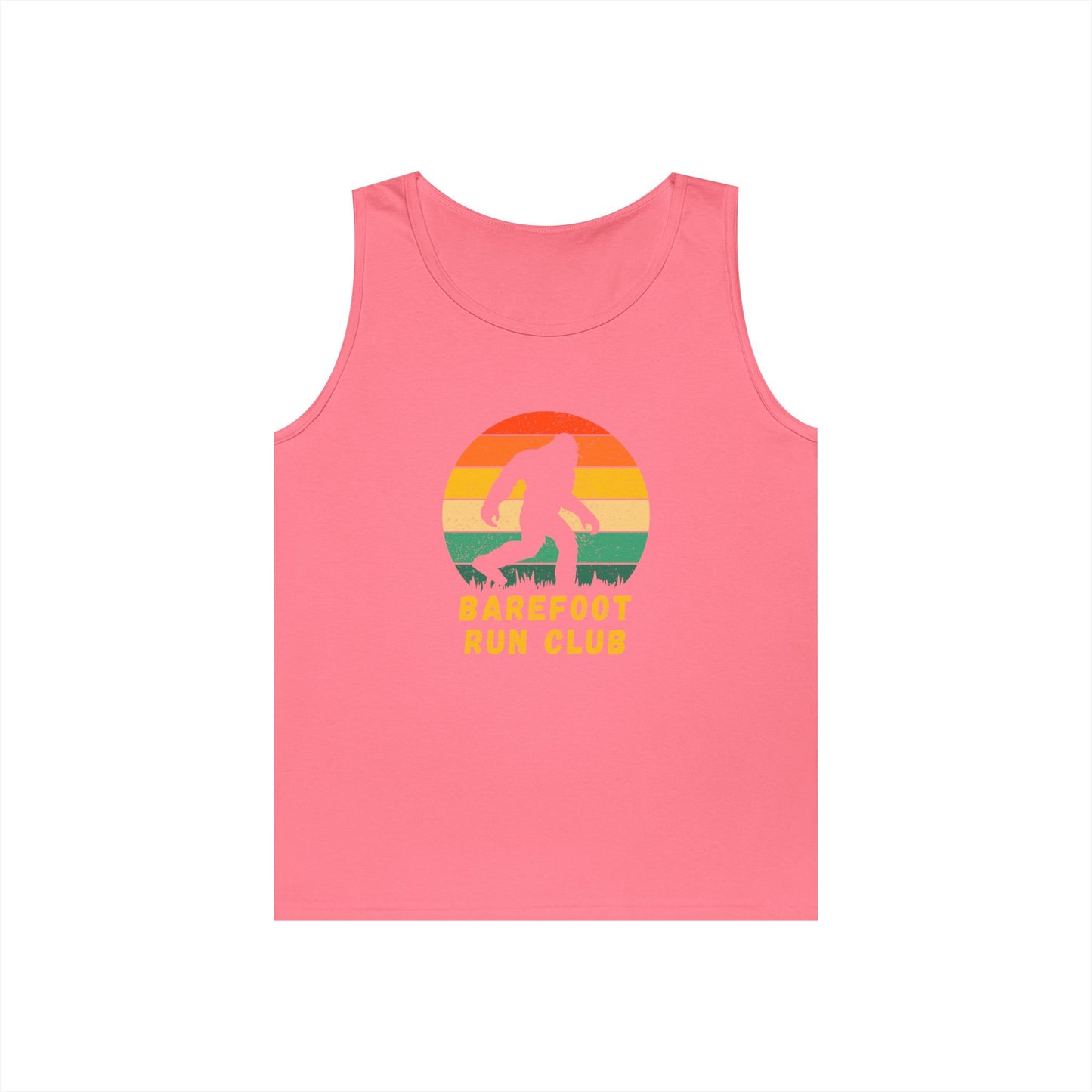 Barefoot Run Club Silhouette //  Unisex Heavy Cotton Tank Top