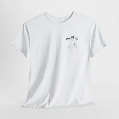 Oh My My Vintage Vinyl Graphic - Pocket Placement // Unisex Heavy Cotton Tee - Perfect for Music Lovers
