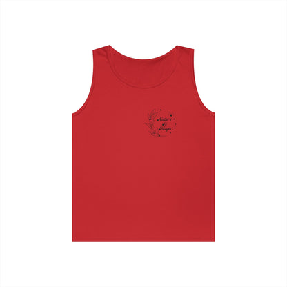 Nature is Magic - Pocket Placement // Unisex Heavy Cotton Tank Top -  Design for Outdoor Lovers