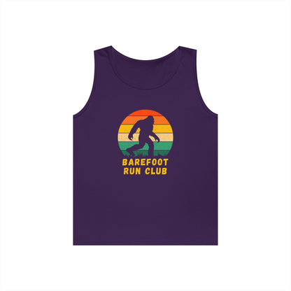 Barefoot Run Club Silhouette //  Unisex Heavy Cotton Tank Top