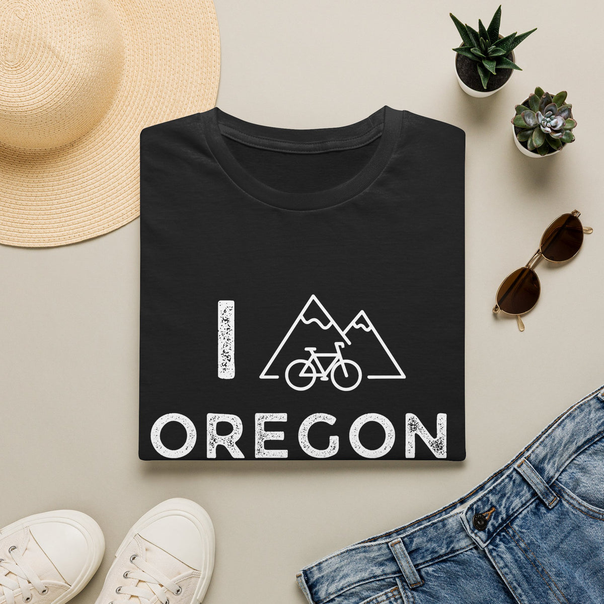 I (Mountain) Bike Oregon // Unisex Softstyle T-Shirt