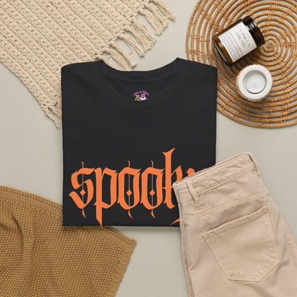 Spooky Unisex Heavy Cotton Tee, Halloween Shirt, Cute Fall T-Shirt, Casual Wear, Gift for Friends, Seasonal Apparel