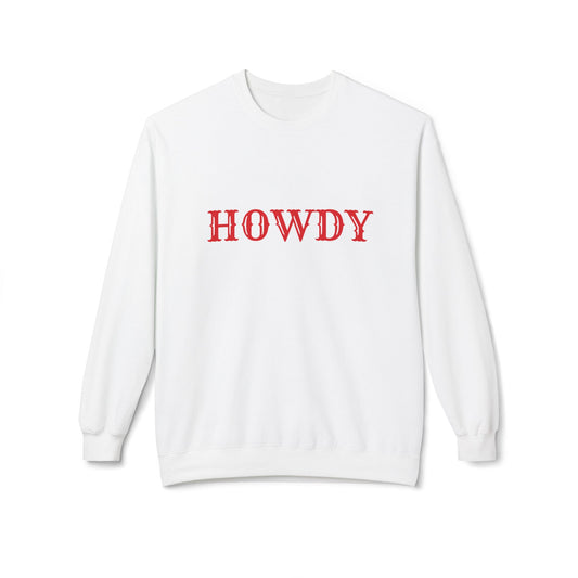 Howdy // Unisex Midweight Softstyle Fleece Crewneck Sweatshirt