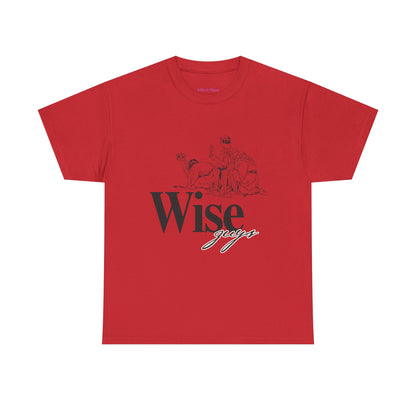 Wise Guys Unisex Heavy Cotton Tee - Stylish Graphic Tee for Casual Wear