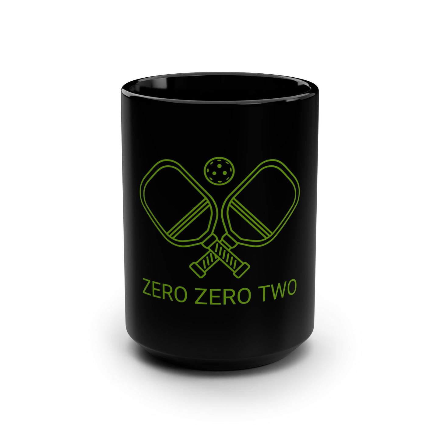 Zero Zero Two // Black Mug, 15oz