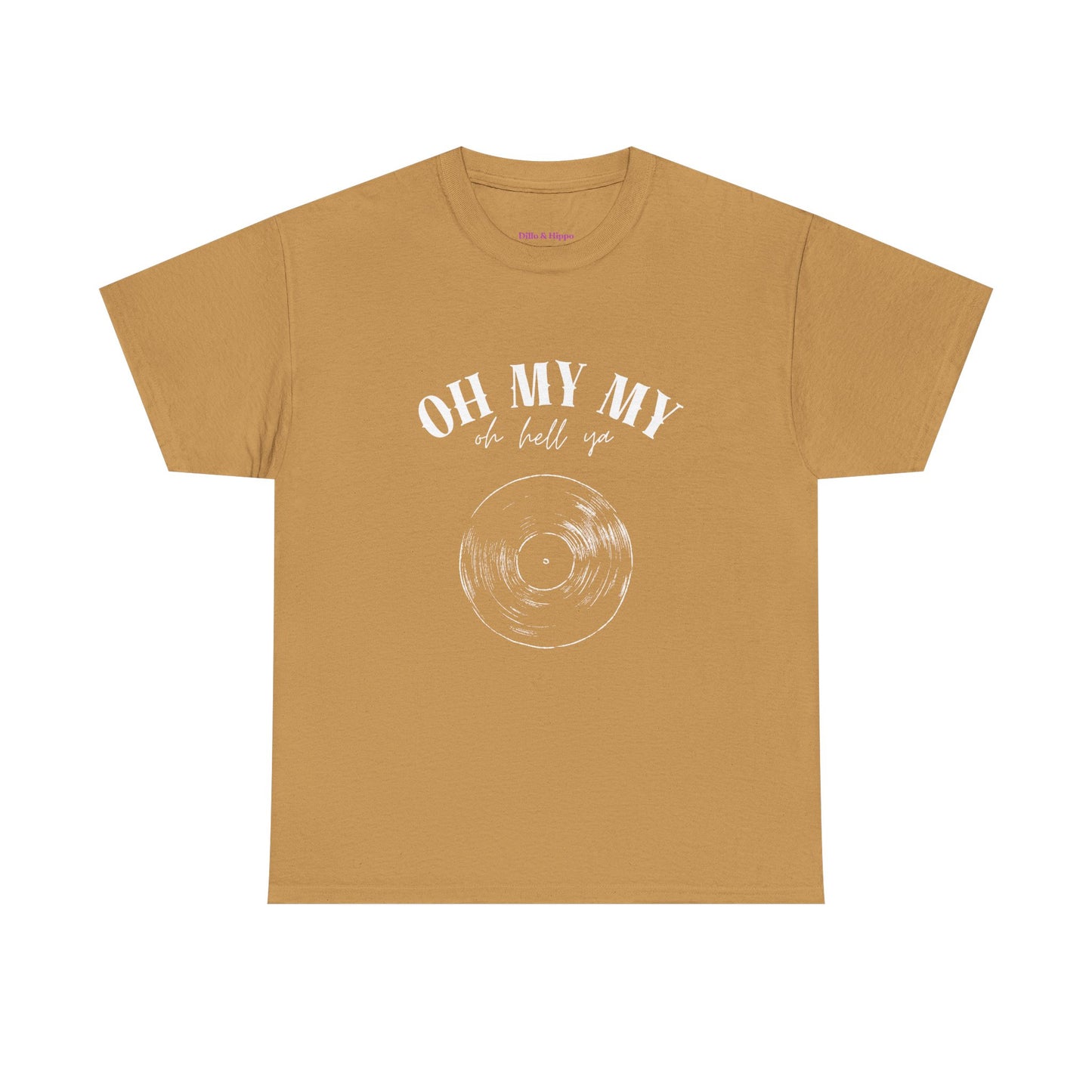 Oh My My Vintage Vinyl Graphic // Unisex Heavy Cotton Tee - Perfect for Music Lovers