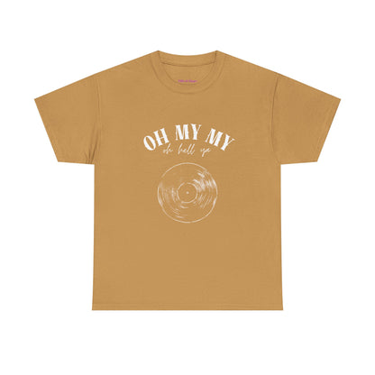 Oh My My Vintage Vinyl Graphic // Unisex Heavy Cotton Tee - Perfect for Music Lovers