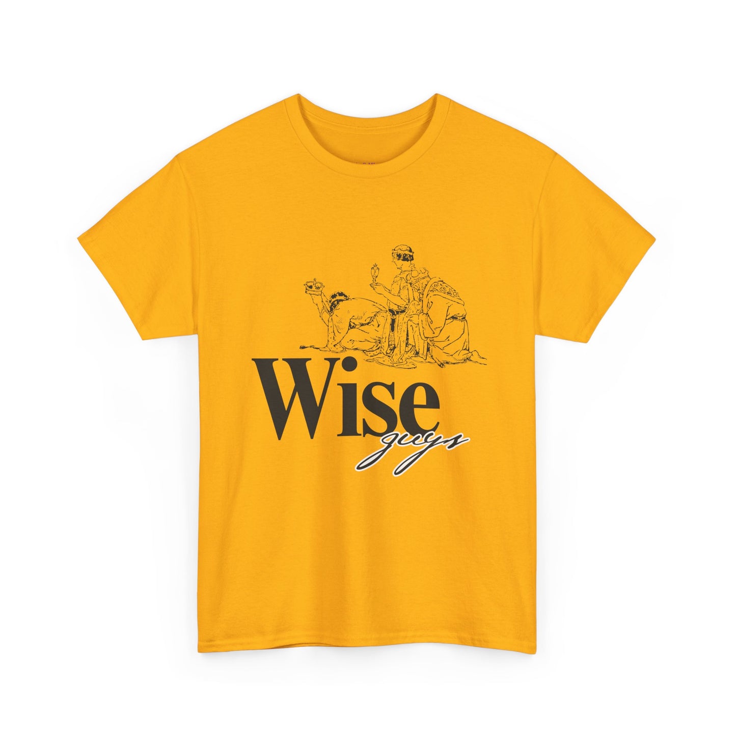 Wise Guys Unisex Heavy Cotton Tee - Stylish Graphic Tee for Casual Wear