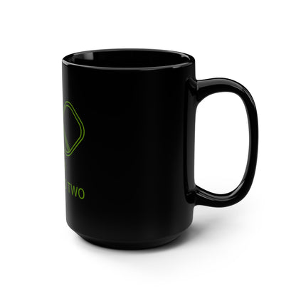 Zero Zero Two // Black Mug, 15oz