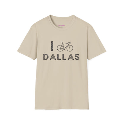 I (Road) Bike Dallas //  Unisex Softstyle T-Shirt