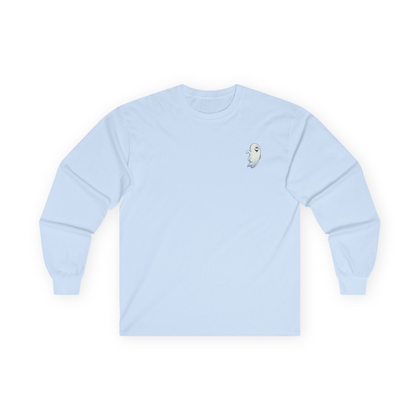 Power Bottom Autumn - White Ghost // Unisex Ghostly Vibes Long Sleeve Tee