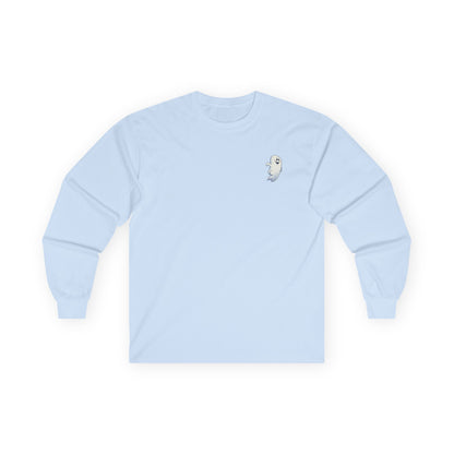 Power Bottom Autumn - White Ghost // Unisex Ghostly Vibes Long Sleeve Tee
