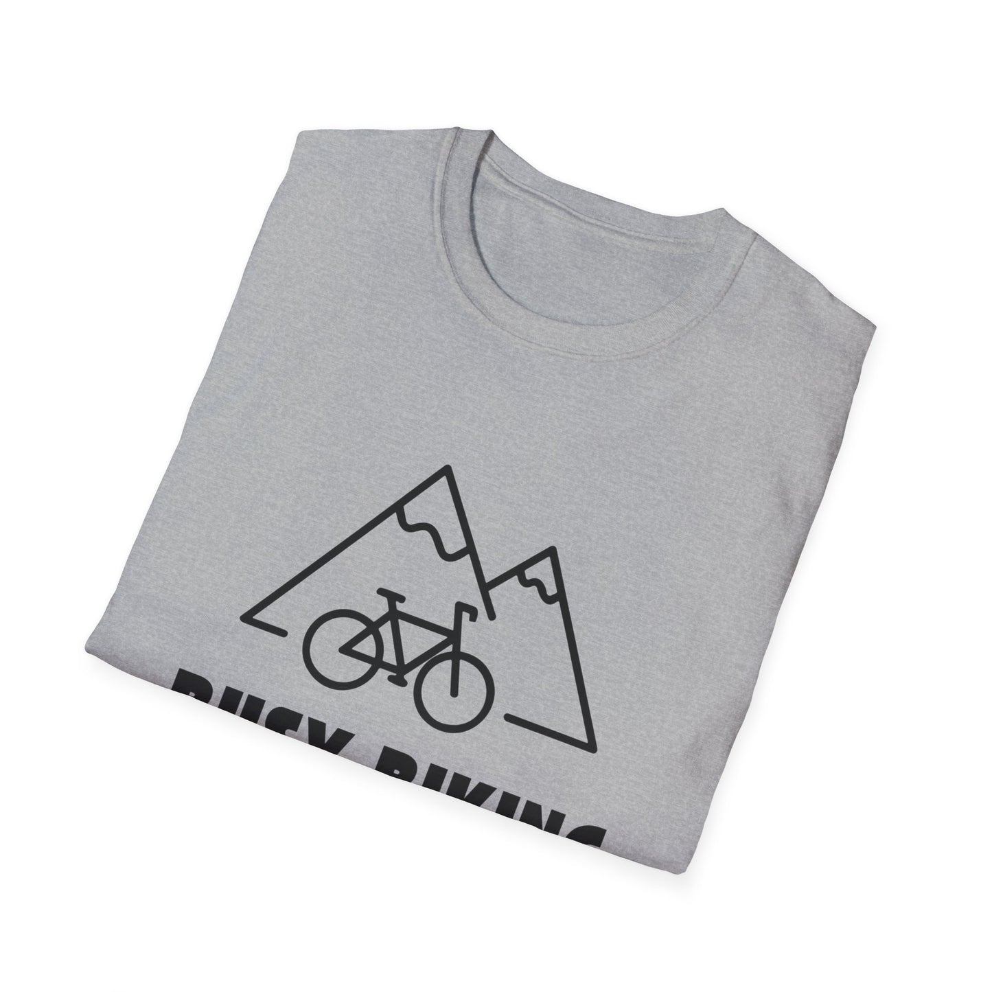 Busy (Mountain) Biking // Unisex Softstyle T-Shirt