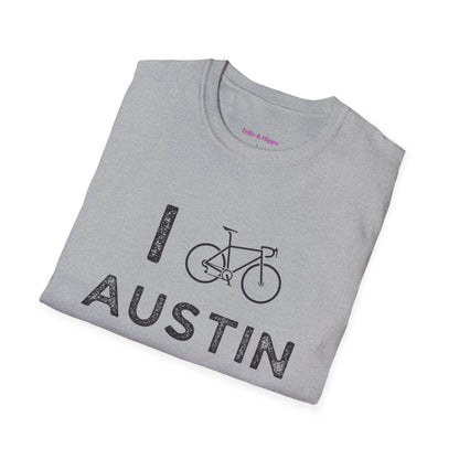 I (Road) Bike Austin // Unisex Softstyle T-Shirt