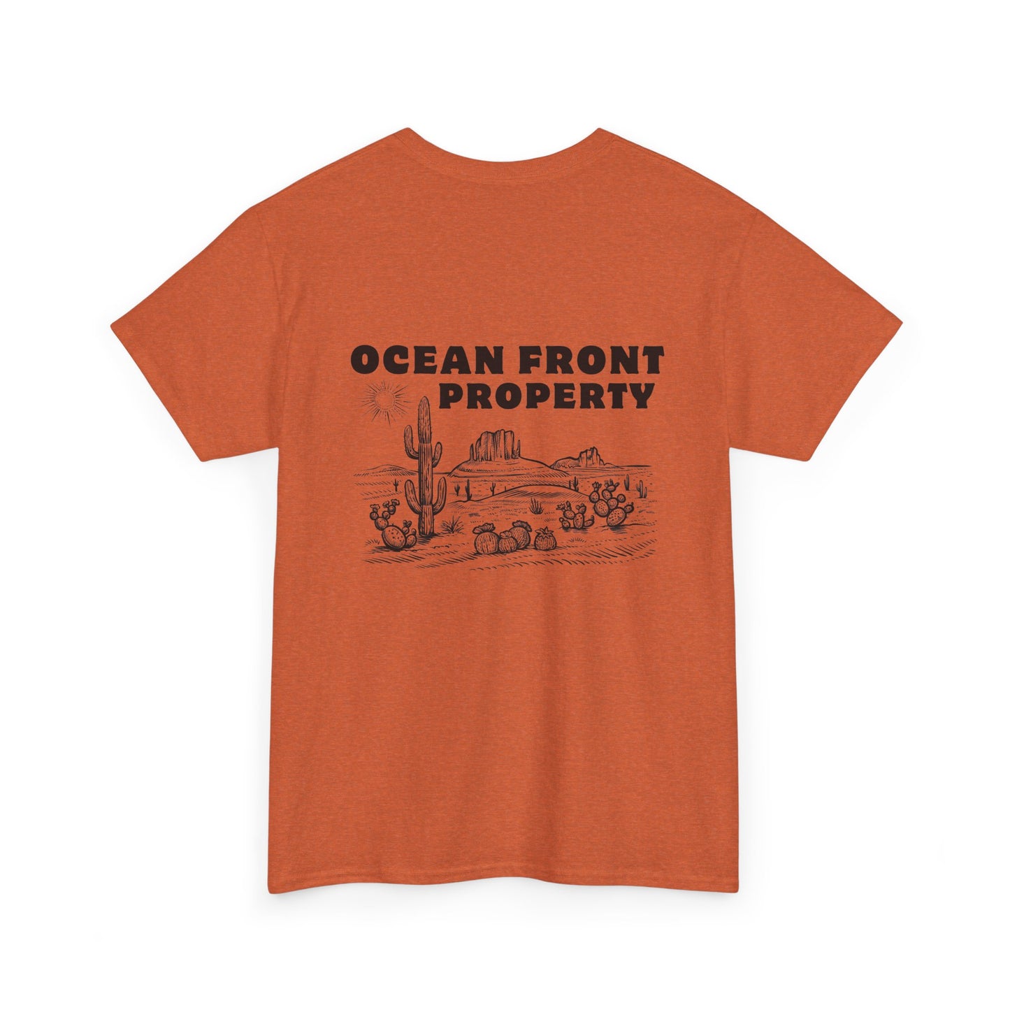 Ocean Front Property - Double-sided // Unisex Heavy Cotton Tee