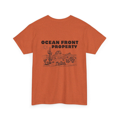 Ocean Front Property - Double-sided // Unisex Heavy Cotton Tee