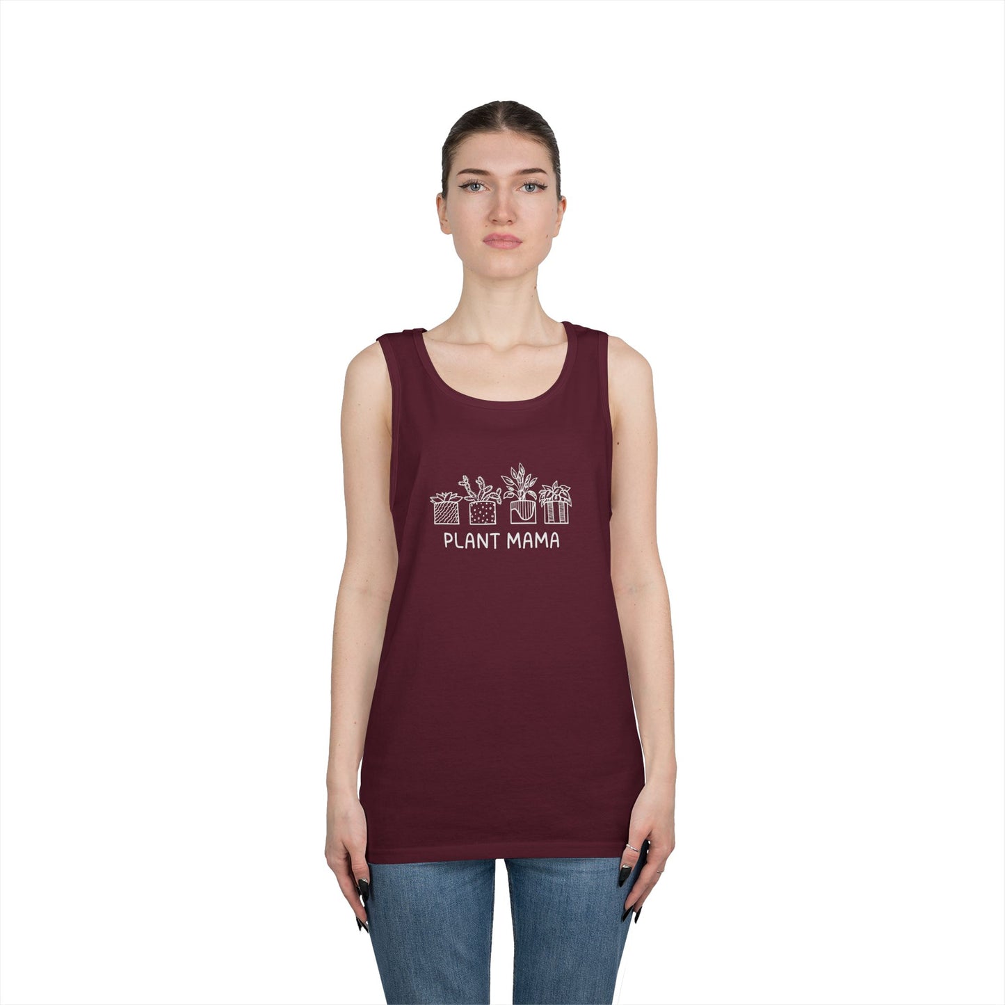 Plant Mama // Unisex Heavy Cotton Tank Top - Perfect for Garden Lovers