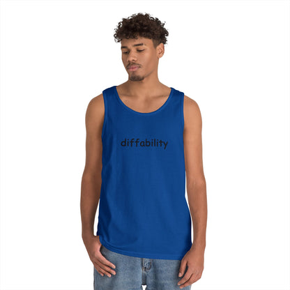 Diffability // Unisex Heavy Cotton Tank Top