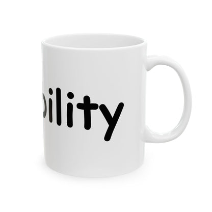 diffability // Ceramic Mug, (11oz, 15oz)