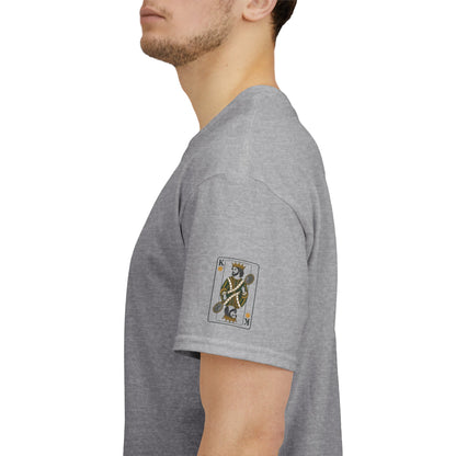 Tennis - King of the Court Card Tee — Sleeve Print Vintage Playing Card Graphic T-Shirt