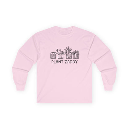 Plant Zaddy // Unisex Ultra Cotton Long Sleeve Tee - Perfect for Plant Lovers and Gardening Enthusiasts