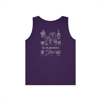 polyPLANTorous // Unisex Heavy Cotton Tank Top - Polyplantorous Plant Lover Design