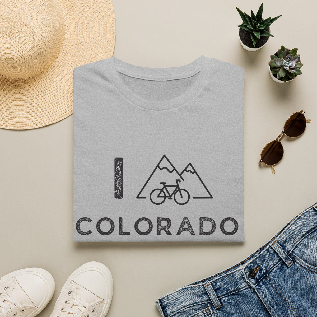 I (Mountain) Bike Colorado // Unisex Softstyle T-Shirt
