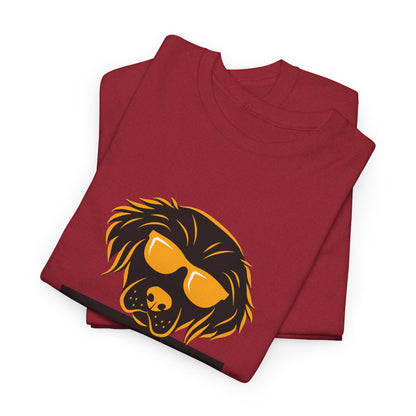 Golden Retriever with Sign //  Unisex Heavy Cotton Tee