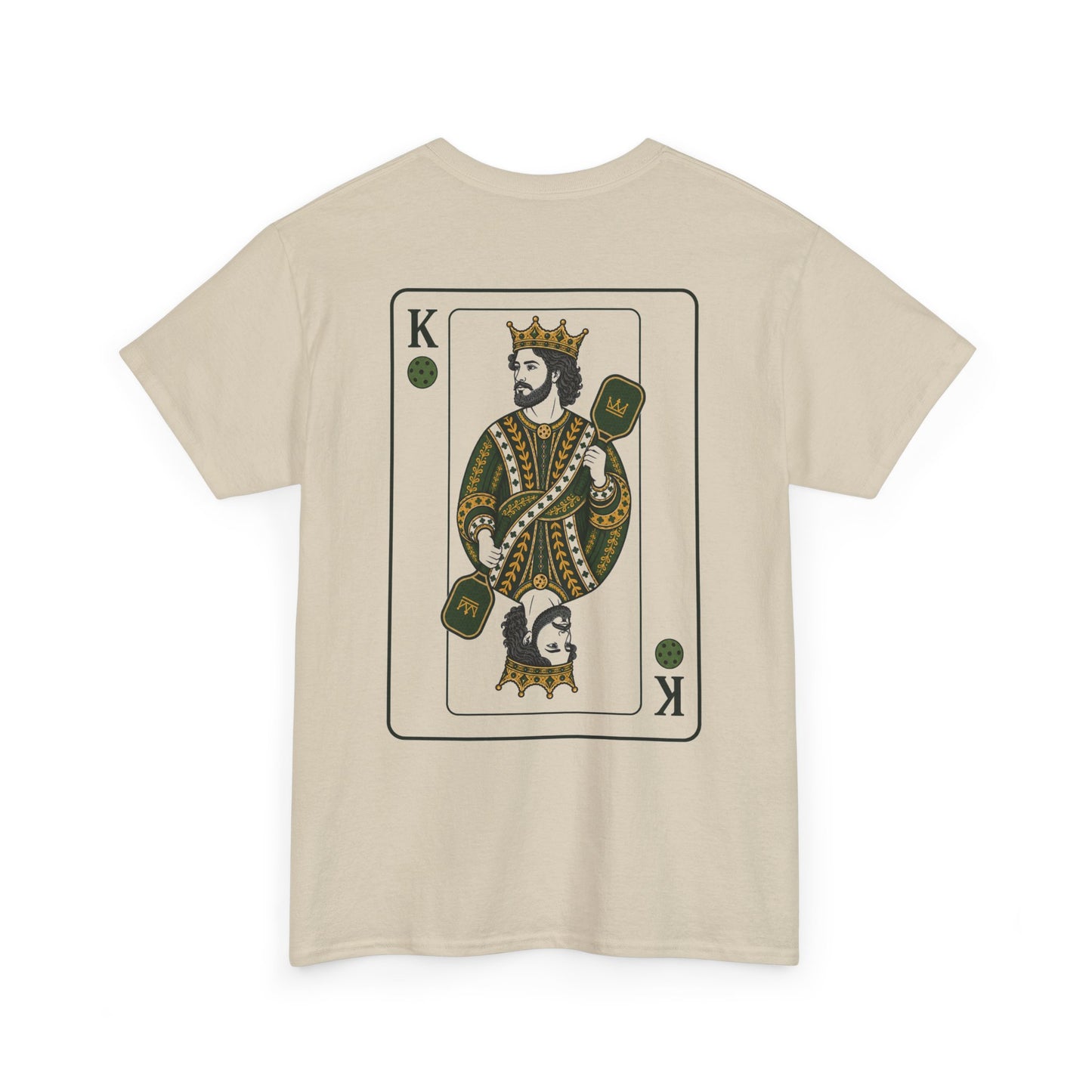 Pickleball - King of the Court Card Tee — Vintage Playing Card Graphic T-Shirt
