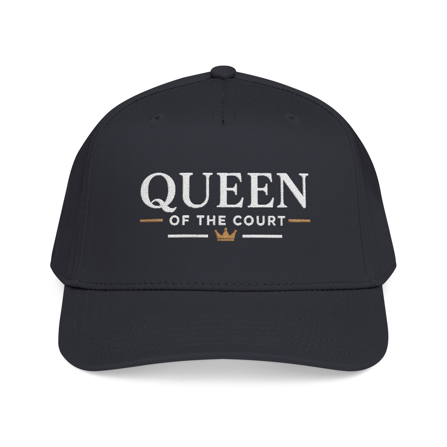 Black on Black - Queen of the Court - Mid Profile Baseball Cap