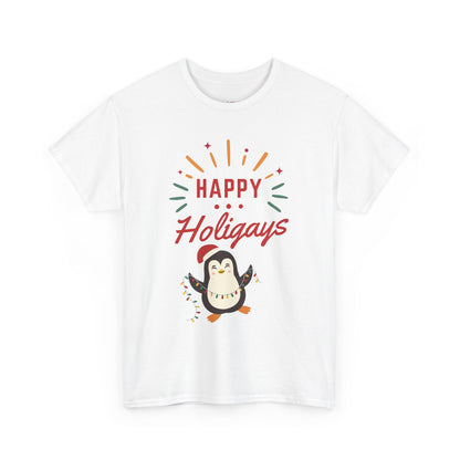Happy Holigay Penguin Unisex Heavy Cotton Tee