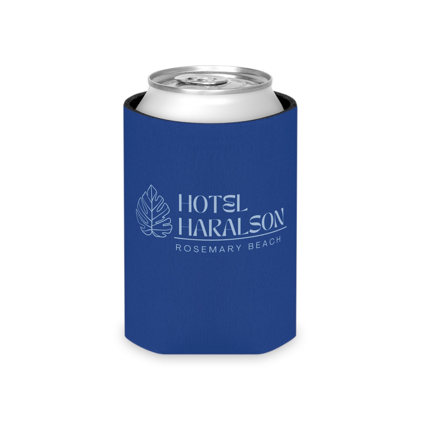 Custom - Personalized Hotel Haralson Can Cooler // Blue w/ Light Blue - Ideal for Beach Parties & Celebrations