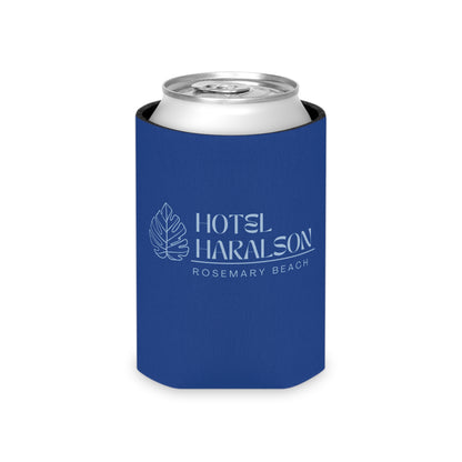 Custom - Personalized Hotel Haralson Can Cooler // Blue w/ Light Blue - Ideal for Beach Parties & Celebrations