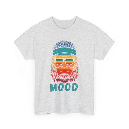 Bigfoot Mood // Retro Mood Unisex Heavy Cotton Tee - Colorful Graphic T-Shirt