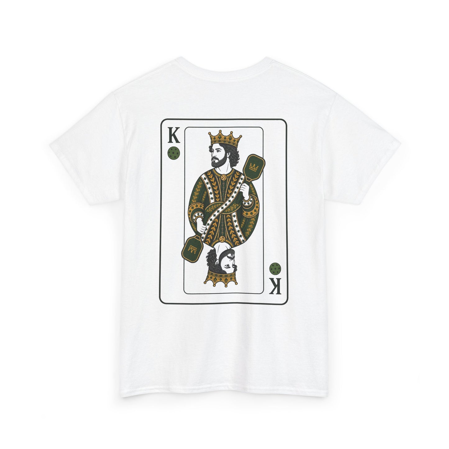 Pickleball - King of the Court Card Tee — Vintage Playing Card Graphic T-Shirt