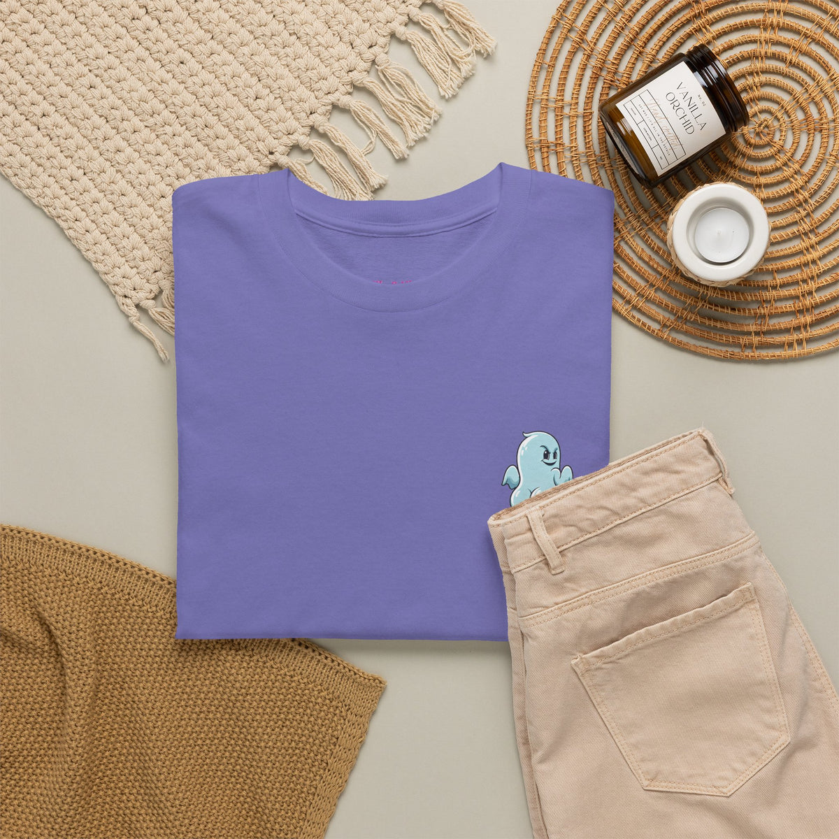 'Power Bottom Autumn' Blue Ghost // Playful Unisex Heavy Cotton Tee