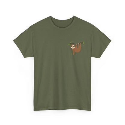Keep Hangin' On - Sloth // Unisex Heavy Cotton Tee - Motivational
