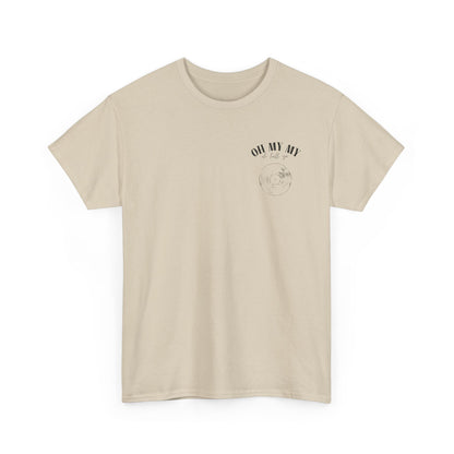 Oh My My Vintage Vinyl Graphic - Pocket Placement // Unisex Heavy Cotton Tee - Perfect for Music Lovers