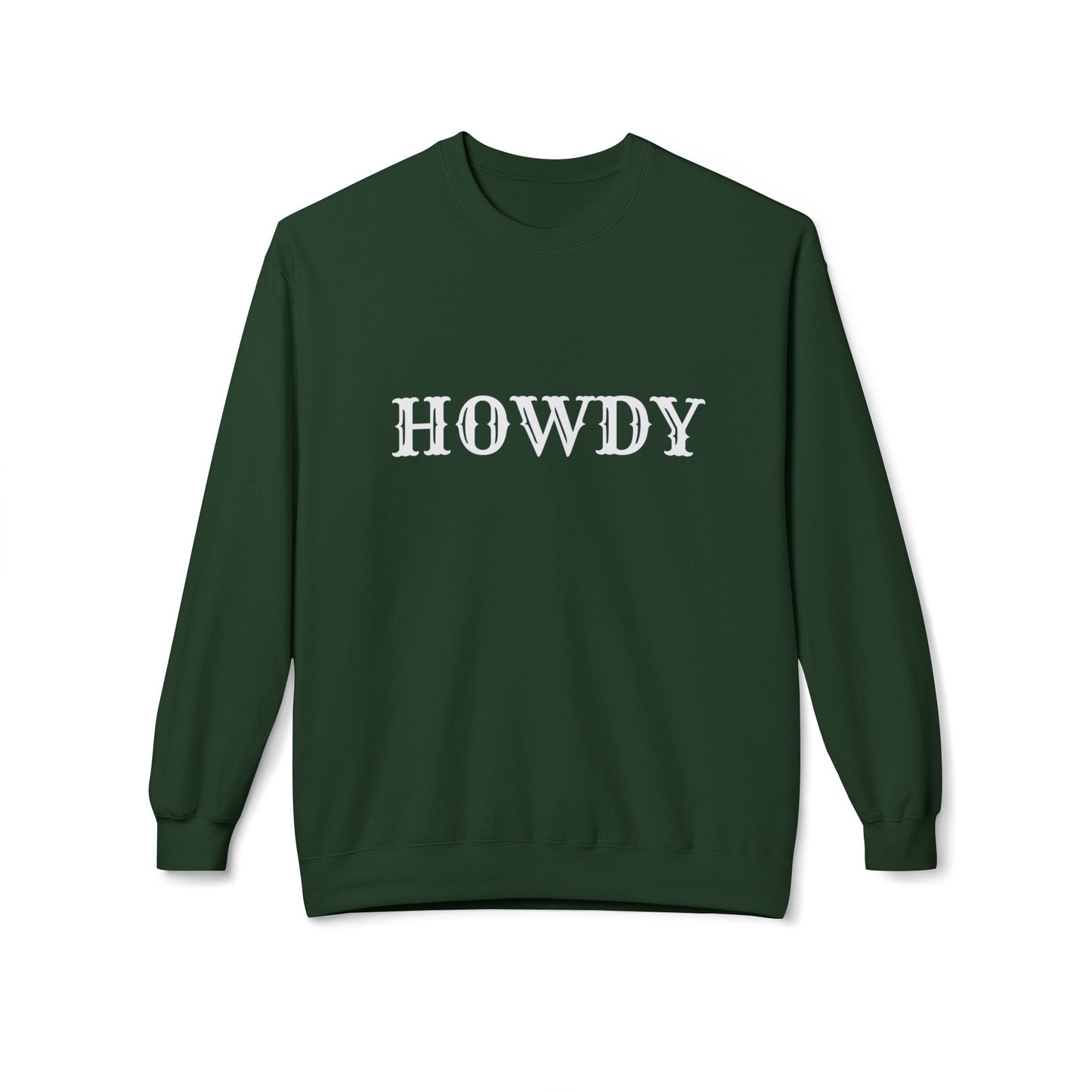 Howdy // Unisex Midweight Softstyle Fleece Crewneck Sweatshirt