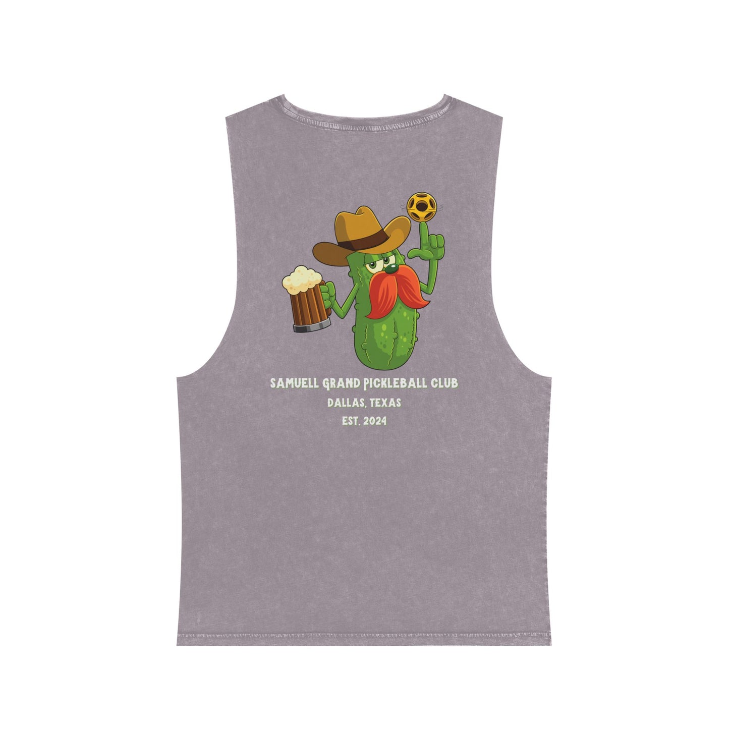 SGPBC White // Custom Unisex Stonewash Tank Top