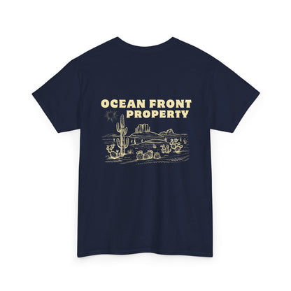 Ocean Front Property - Double-sided // Unisex Heavy Cotton Tee