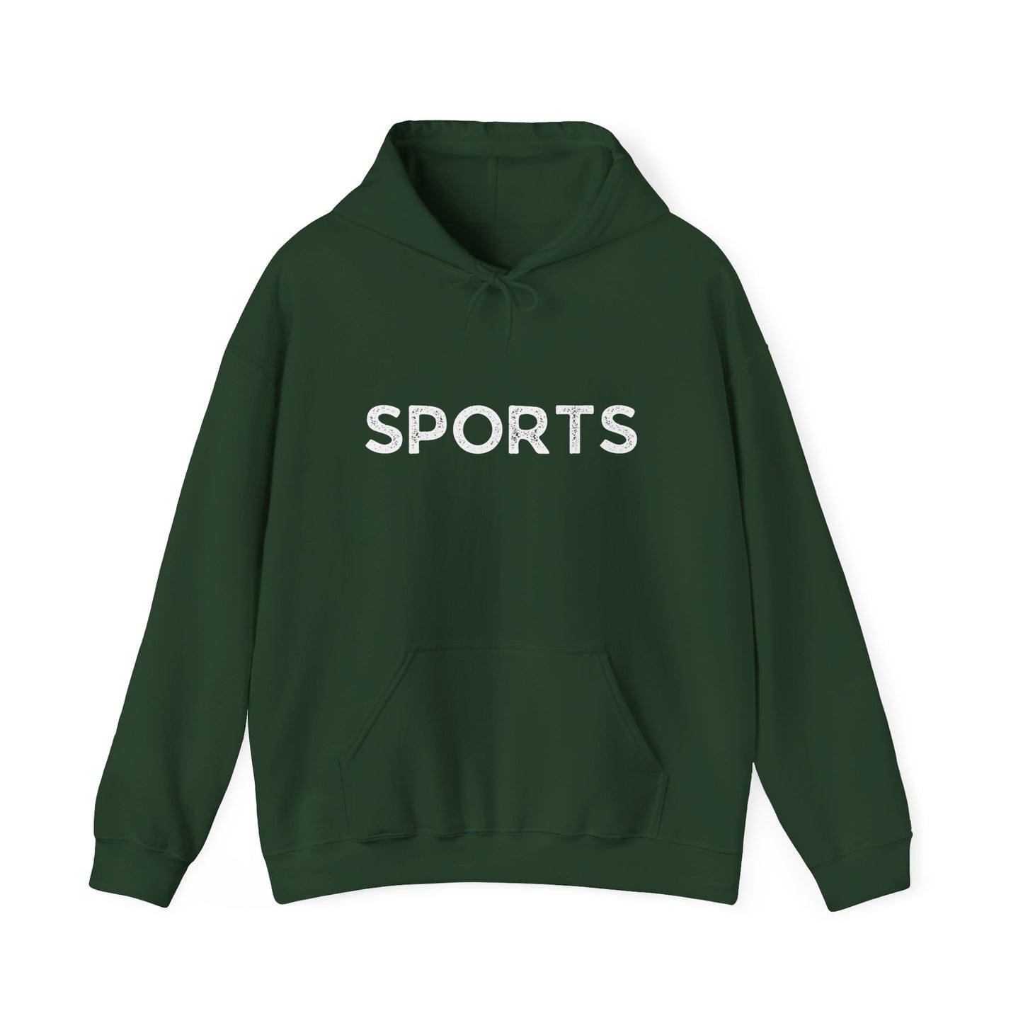 Sports // Unisex Heavy Blend™ Hooded Sweatshirt - White Text